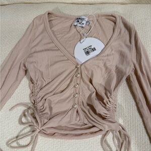 Princess Polly Blush Ruched Blouse